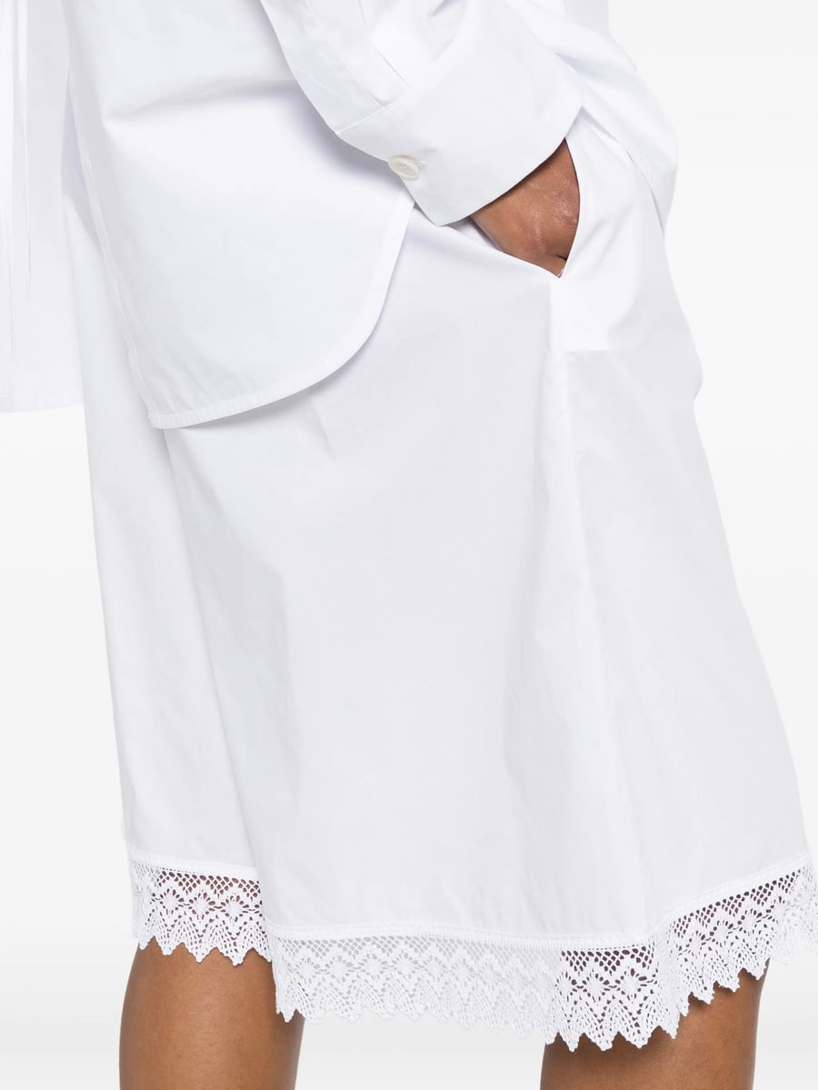 The Nina Studio The Nina Studio Lace-detail Drawstring Shorts, view 4