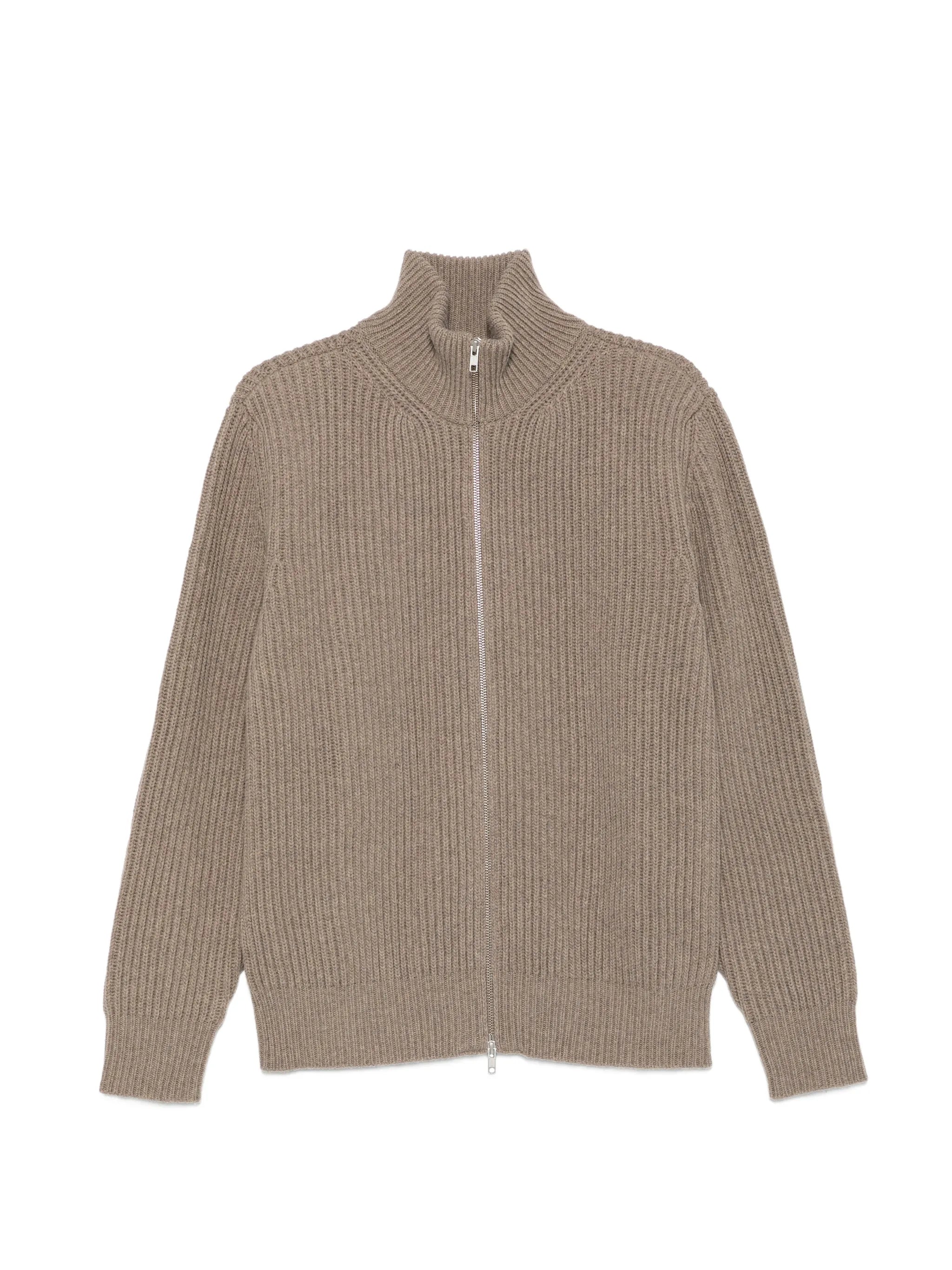 MM6 Maison Margiela Mm6 Maison Margiela Ribbed-knit Zip-up Sweater