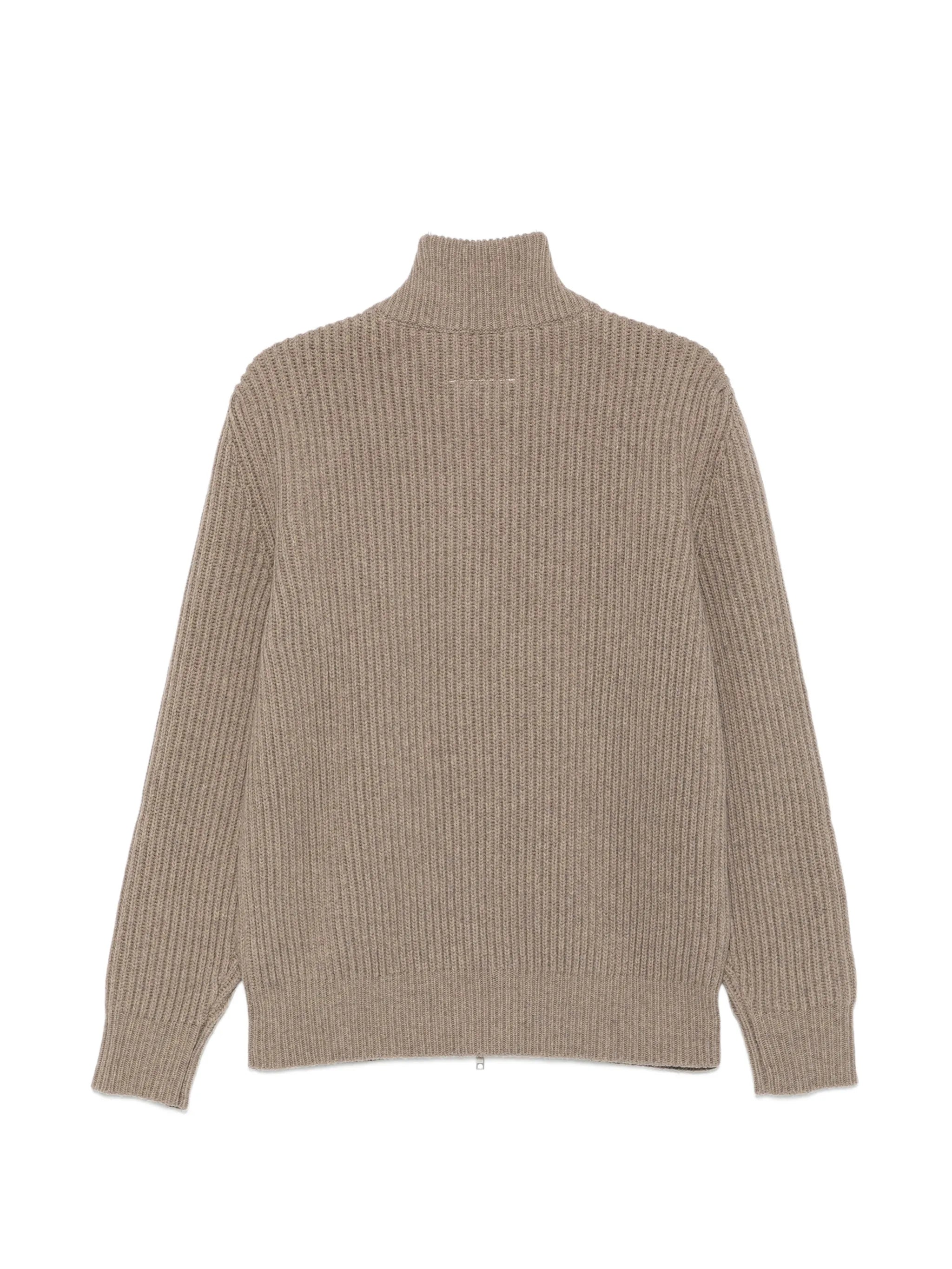 MM6 Maison Margiela Mm6 Maison Margiela Ribbed-knit Zip-up Sweater, view 2