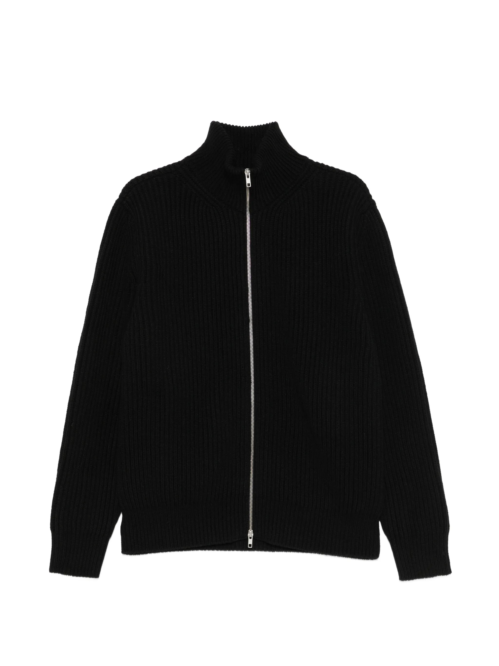 MM6 Maison Margiela Mm6 Maison Margiela Ribbed-knit Zip-up Sweater