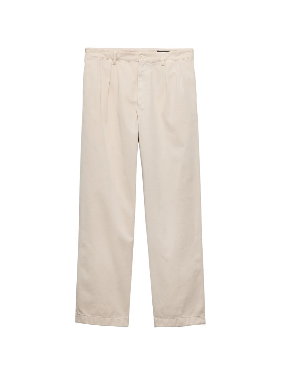 Prada Prada Wide-leg Cotton Pants