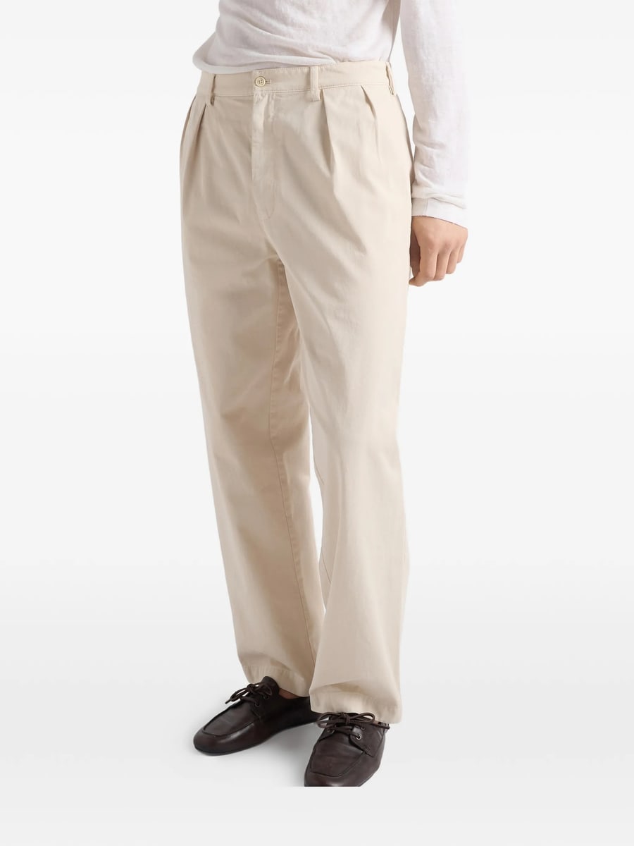 Prada Prada Wide-leg Cotton Pants, view 4