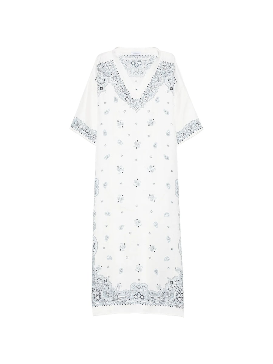 Ferragamo Ferragamo Arabesque-print Silk Caftan