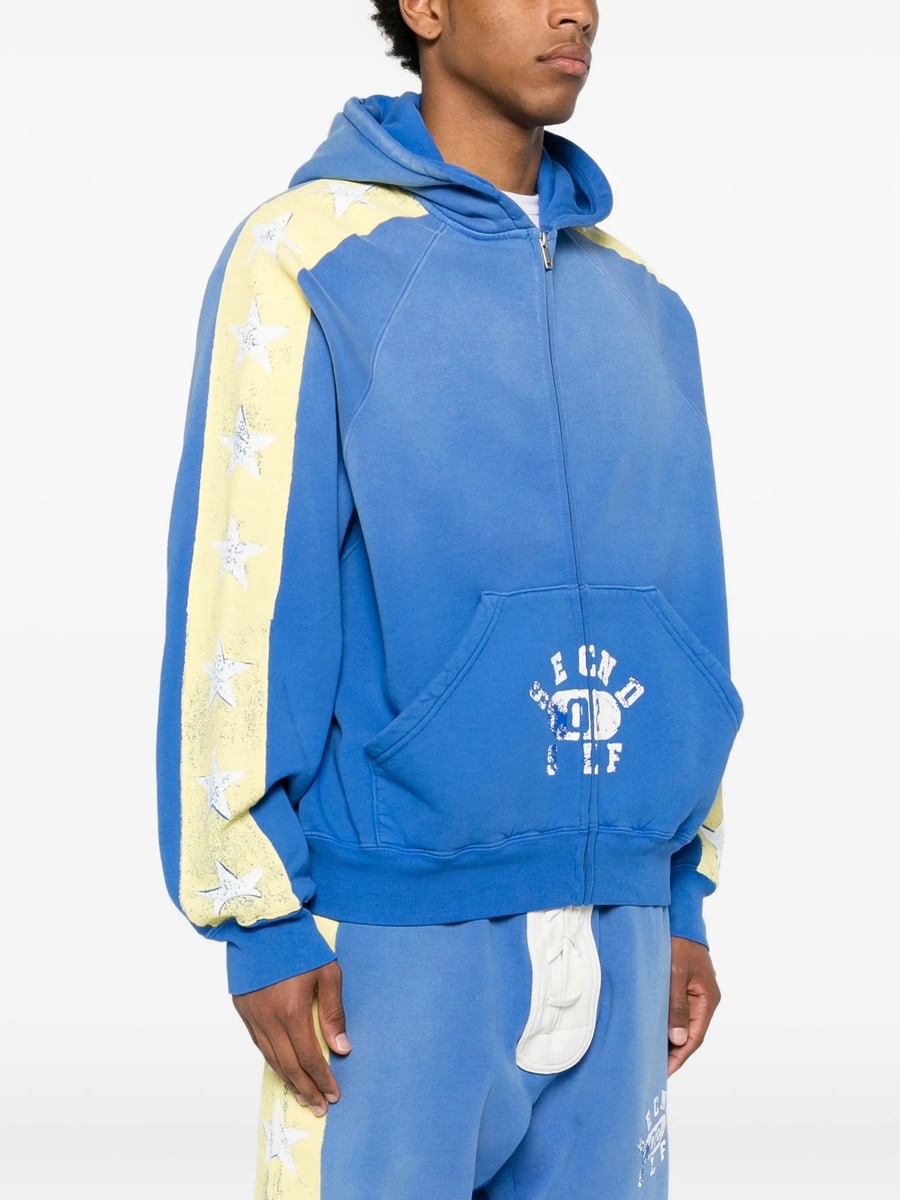 Secnd Slf Secnd Slf Star-print Zip-up Hoodie, view 5