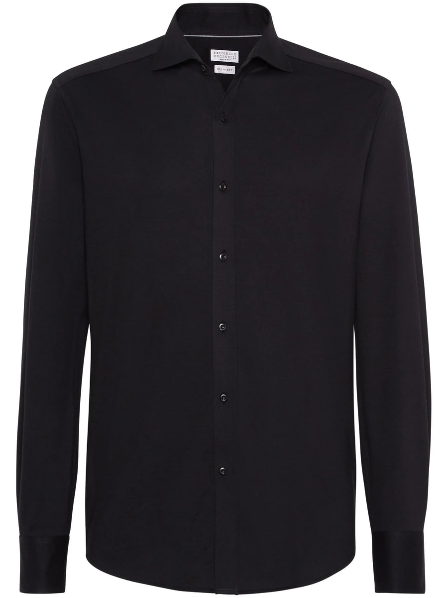 Brunello Cucinelli Brunello Cucinelli Spread-collar Cotton Shirt