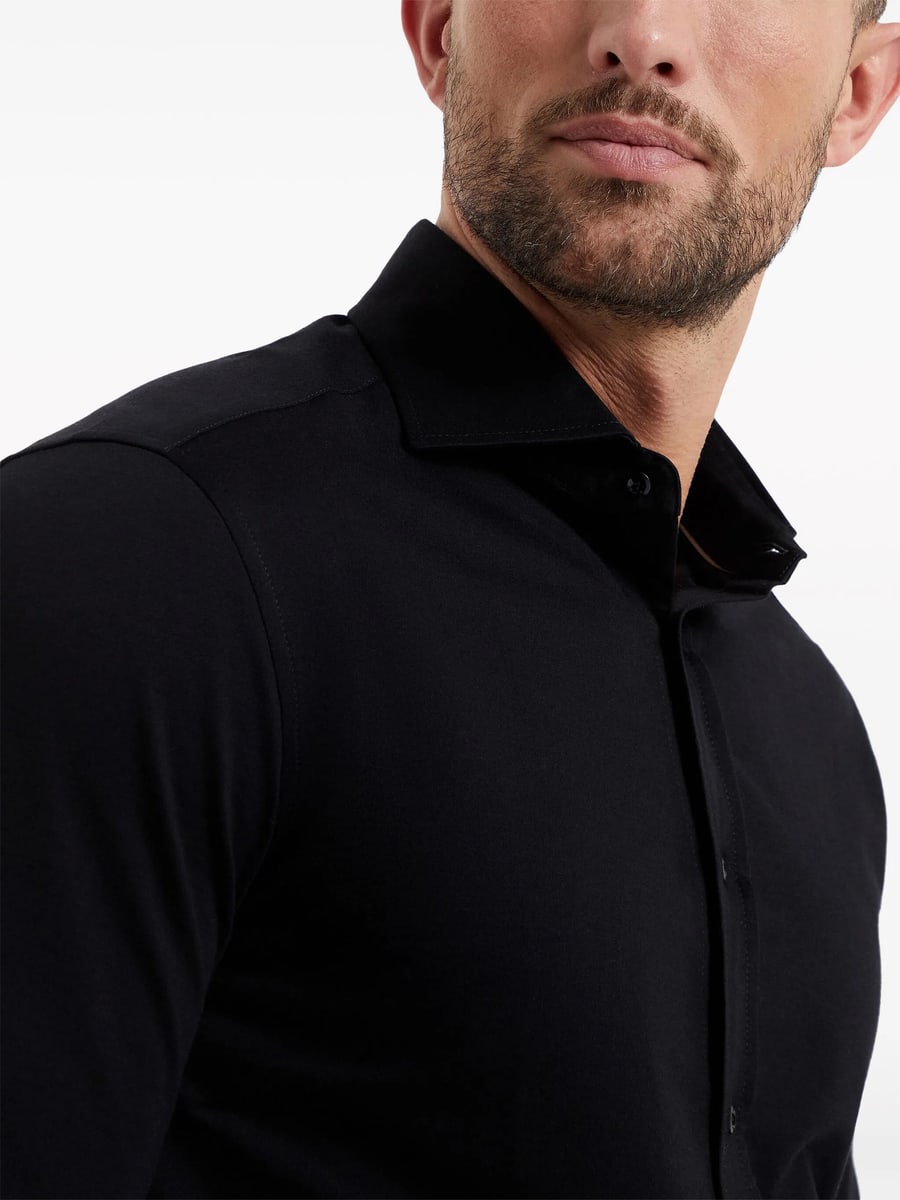 Brunello Cucinelli Brunello Cucinelli Spread-collar Cotton Shirt, view 2