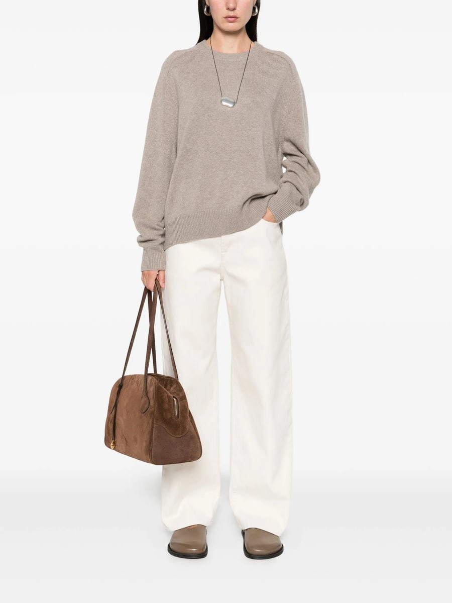 Soft Goat Soft Goat Boyfriend Ribbed Crew-neck Knitwear, view 4