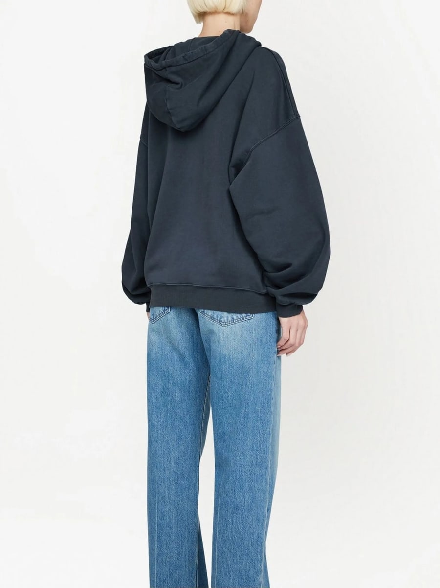 Anine Bing Anine Bing Harvey Logo-print Cotton Hoodie, view 3