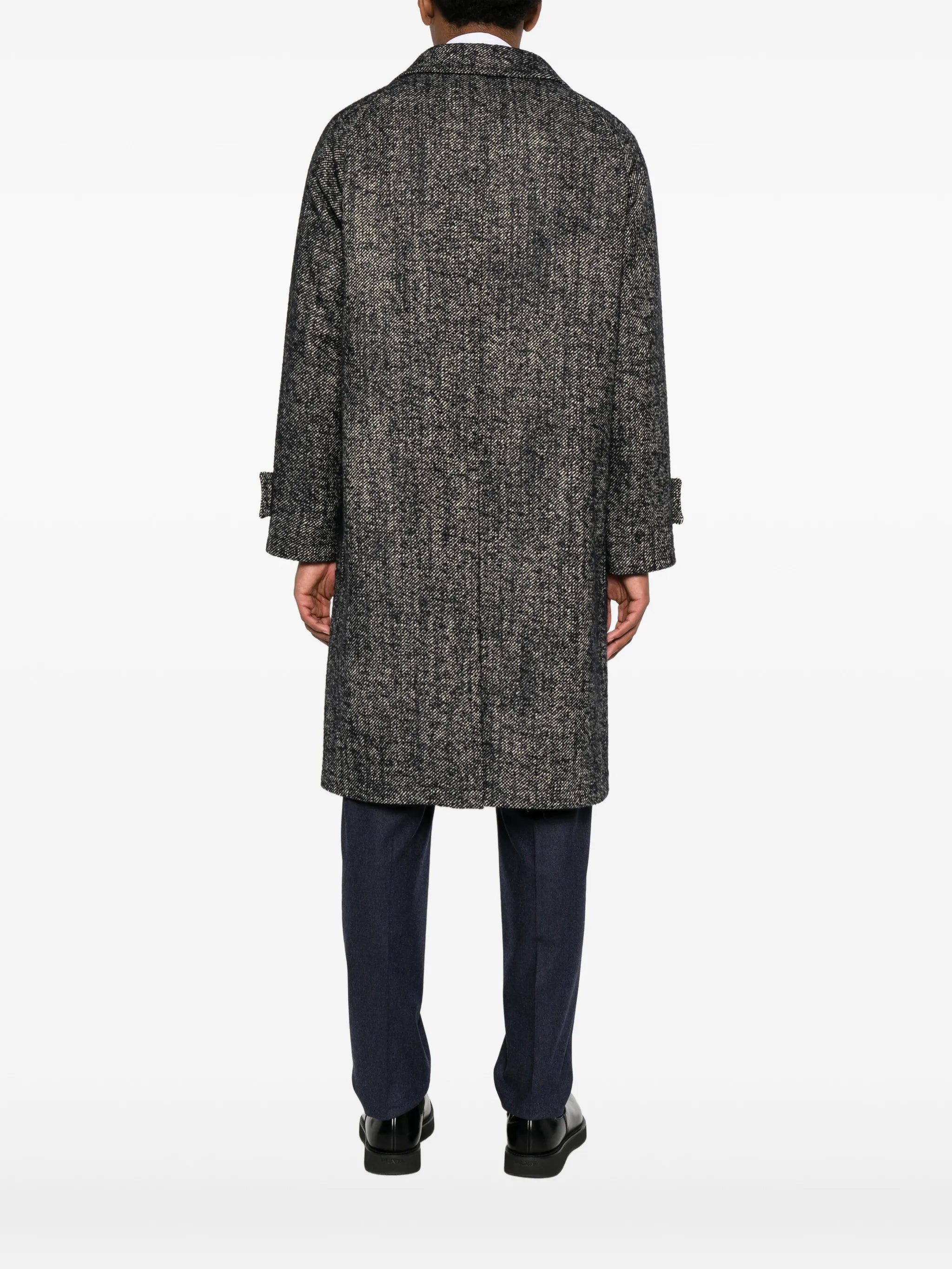 Tagliatore Tagliatore Herringbone-pattern Button-fastening Coat, view 2