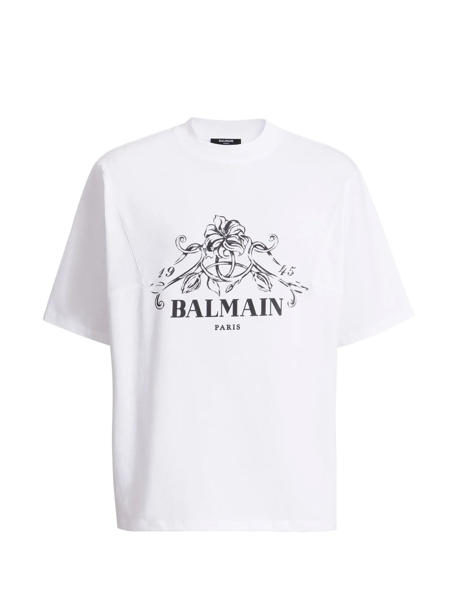 Balmain Balmain Printed Balmain Vine T-shirt