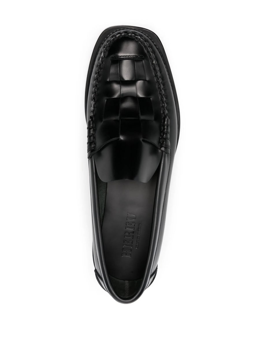 Hereu Hereu Nombela Interwoven Leather Loafers, view 3