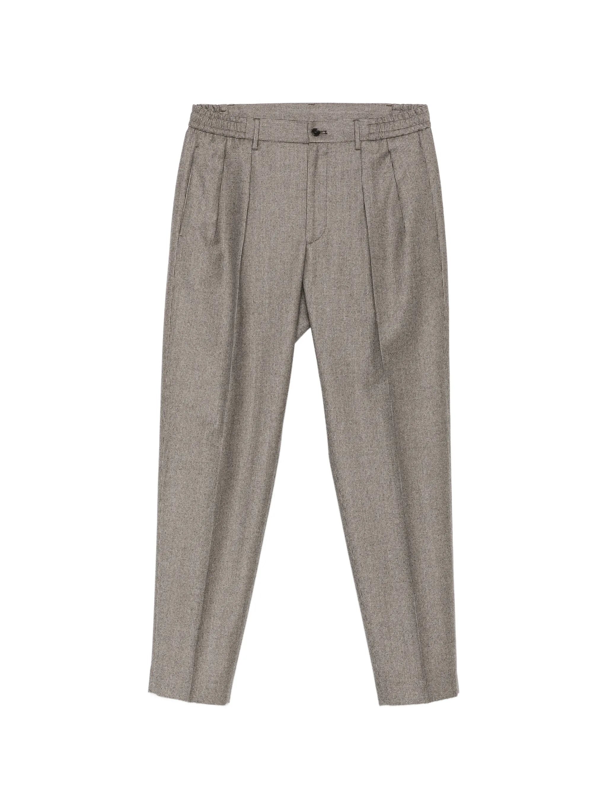 Tagliatore Tagliatore Houndstooth Pleated Trousers