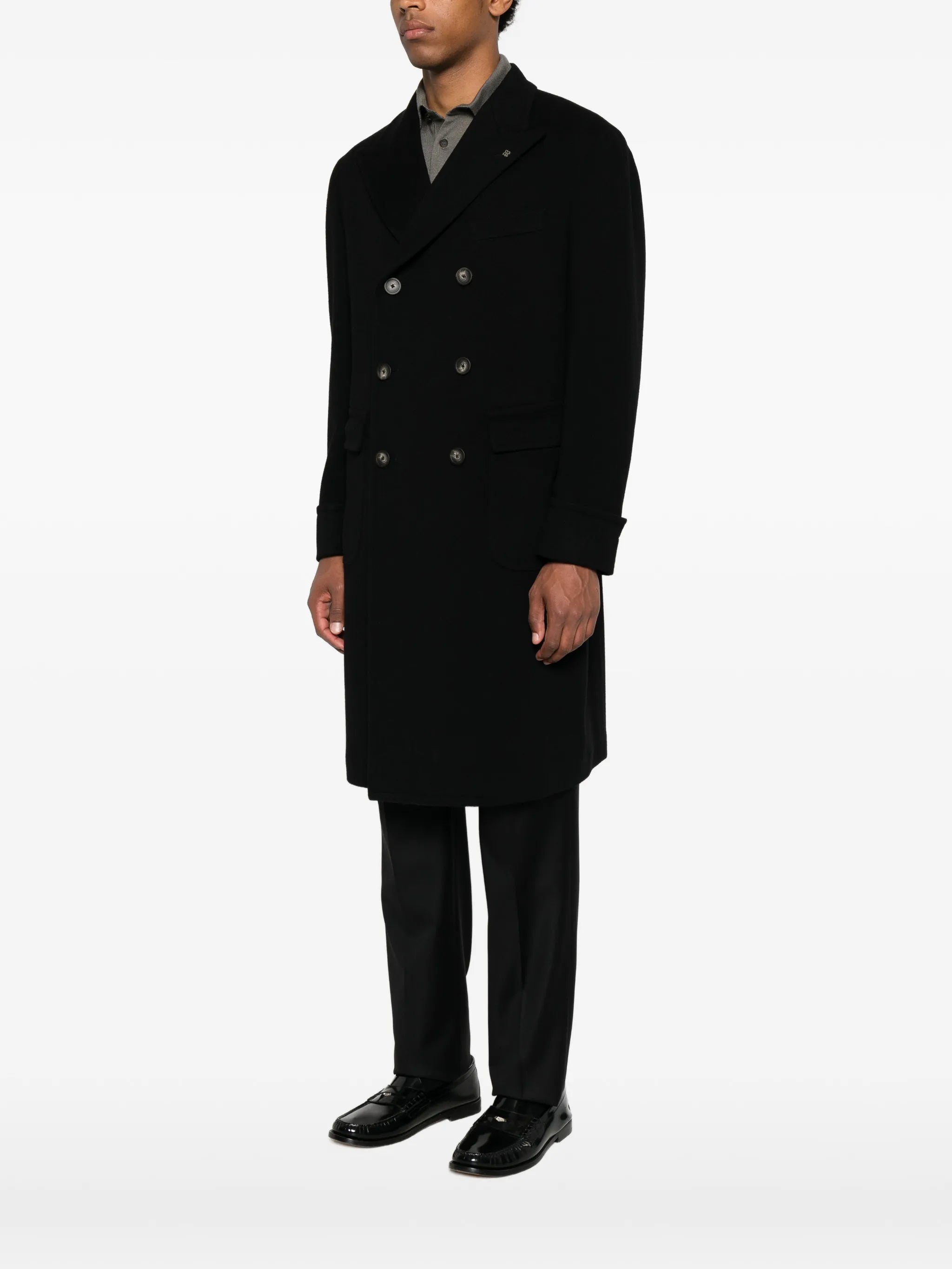 Tagliatore Tagliatore Double-breasted Peak-lapels Coat, view 2