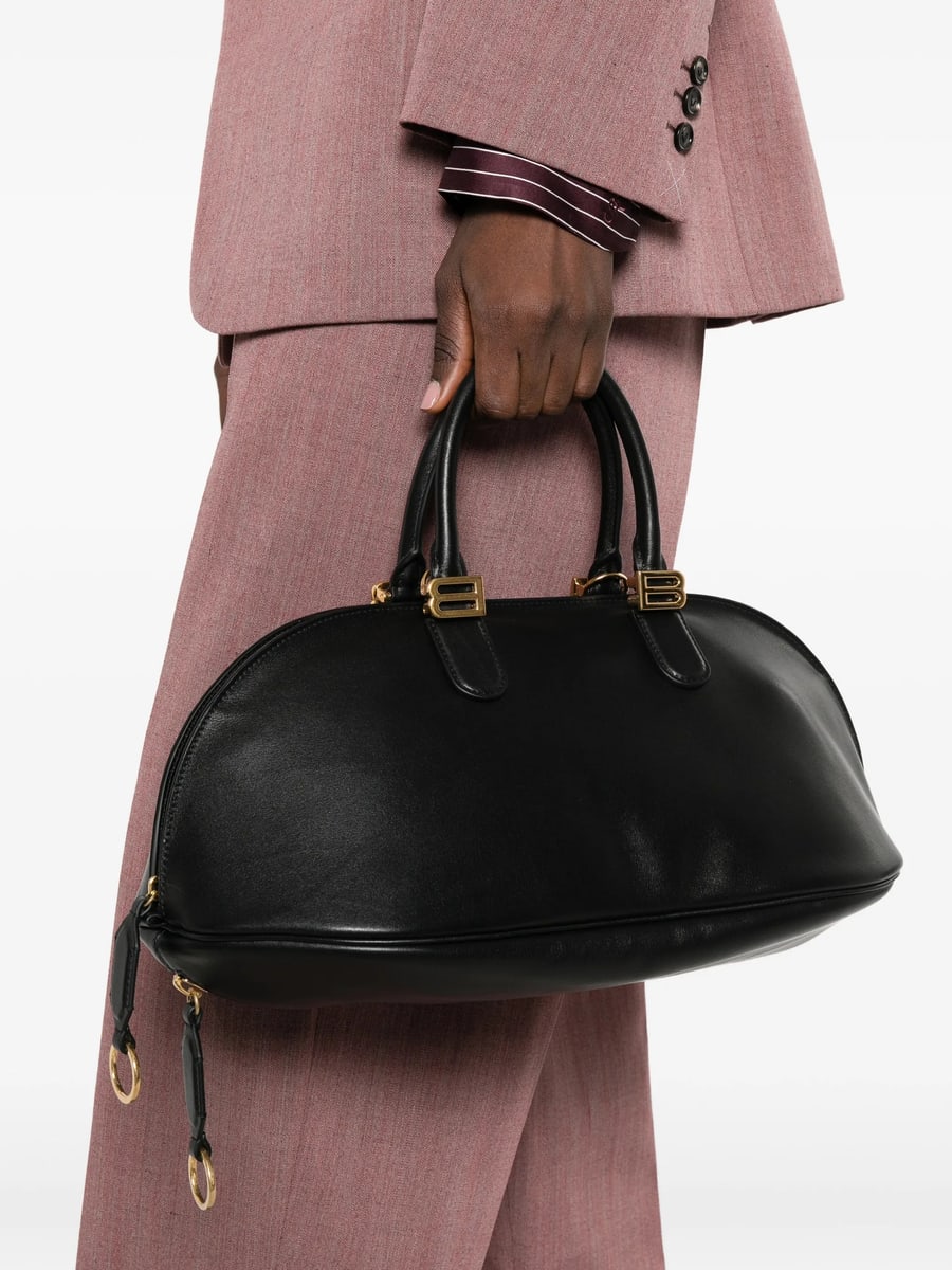 Balenciaga Balenciaga Bolero B-logo Leather Tote Bag, view 4