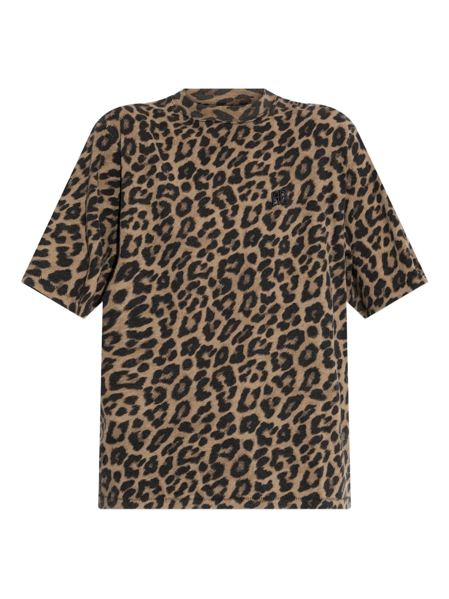 Anine Bing Anine Bing Leopard-print T-shirt