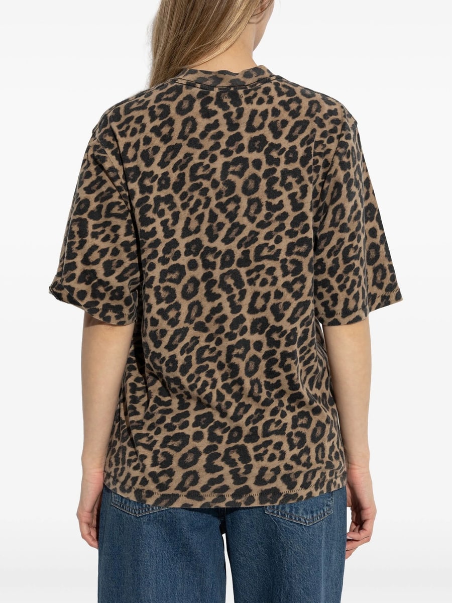 Anine Bing Anine Bing Leopard-print T-shirt, view 3