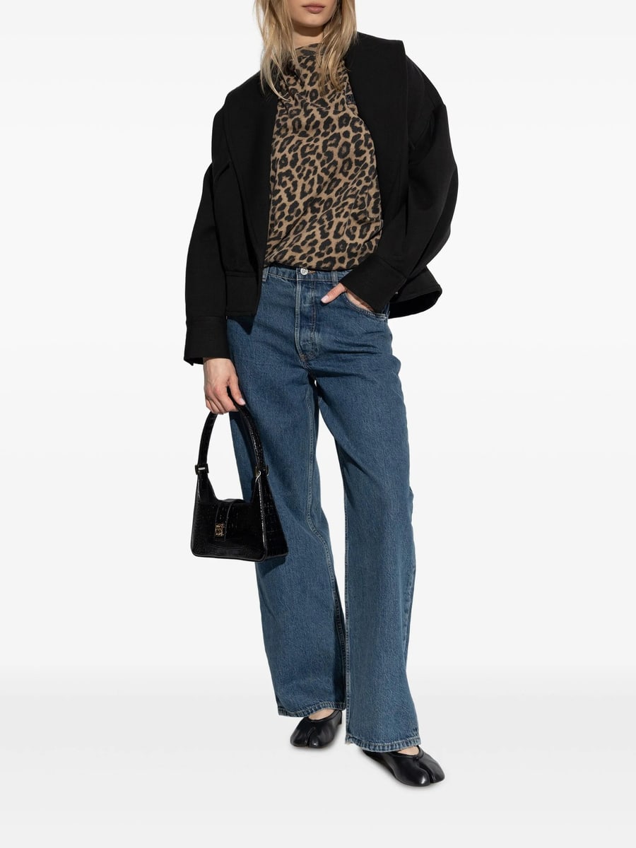 Anine Bing Anine Bing Leopard-print T-shirt, view 5