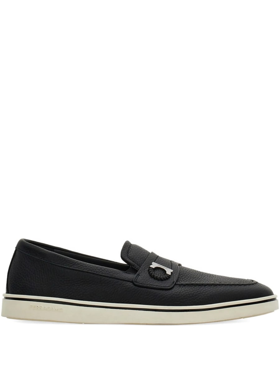 Ferragamo Ferragamo Boat Shoe Loafers With Gancini Ornament