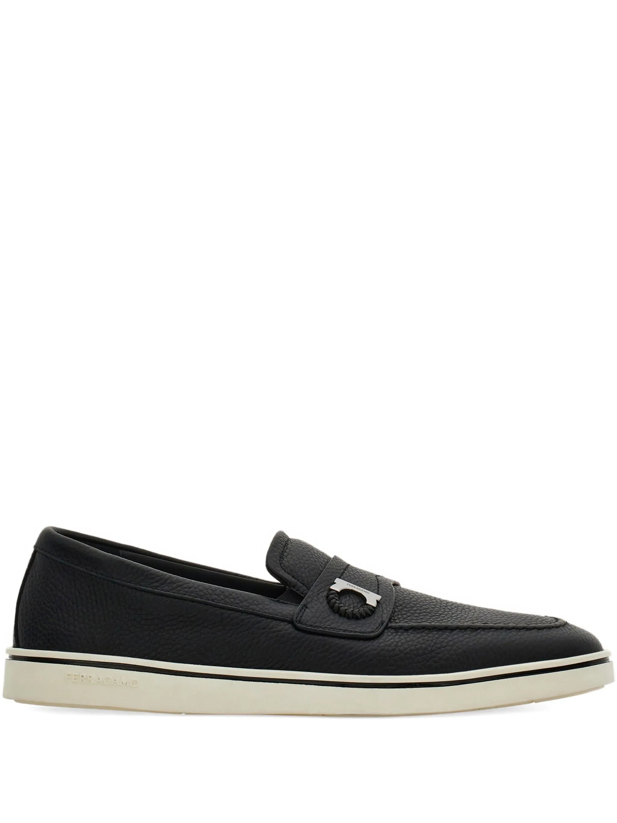 Ferragamo Ferragamo Boat Shoe Loafers With Gancini Ornament