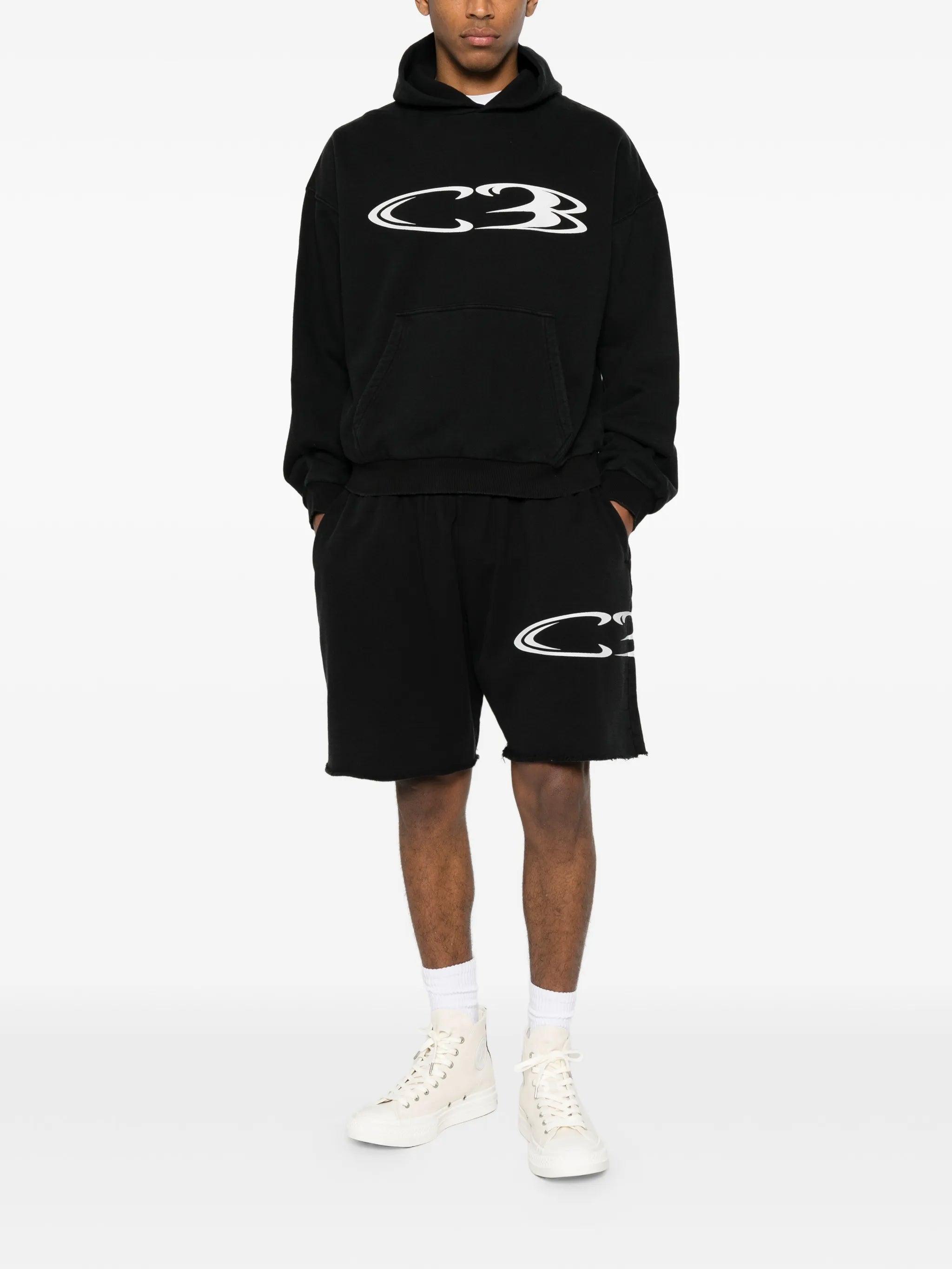 Cole Buxton Cole Buxton Logo-print Pouch-pocket Hoodie, view 2