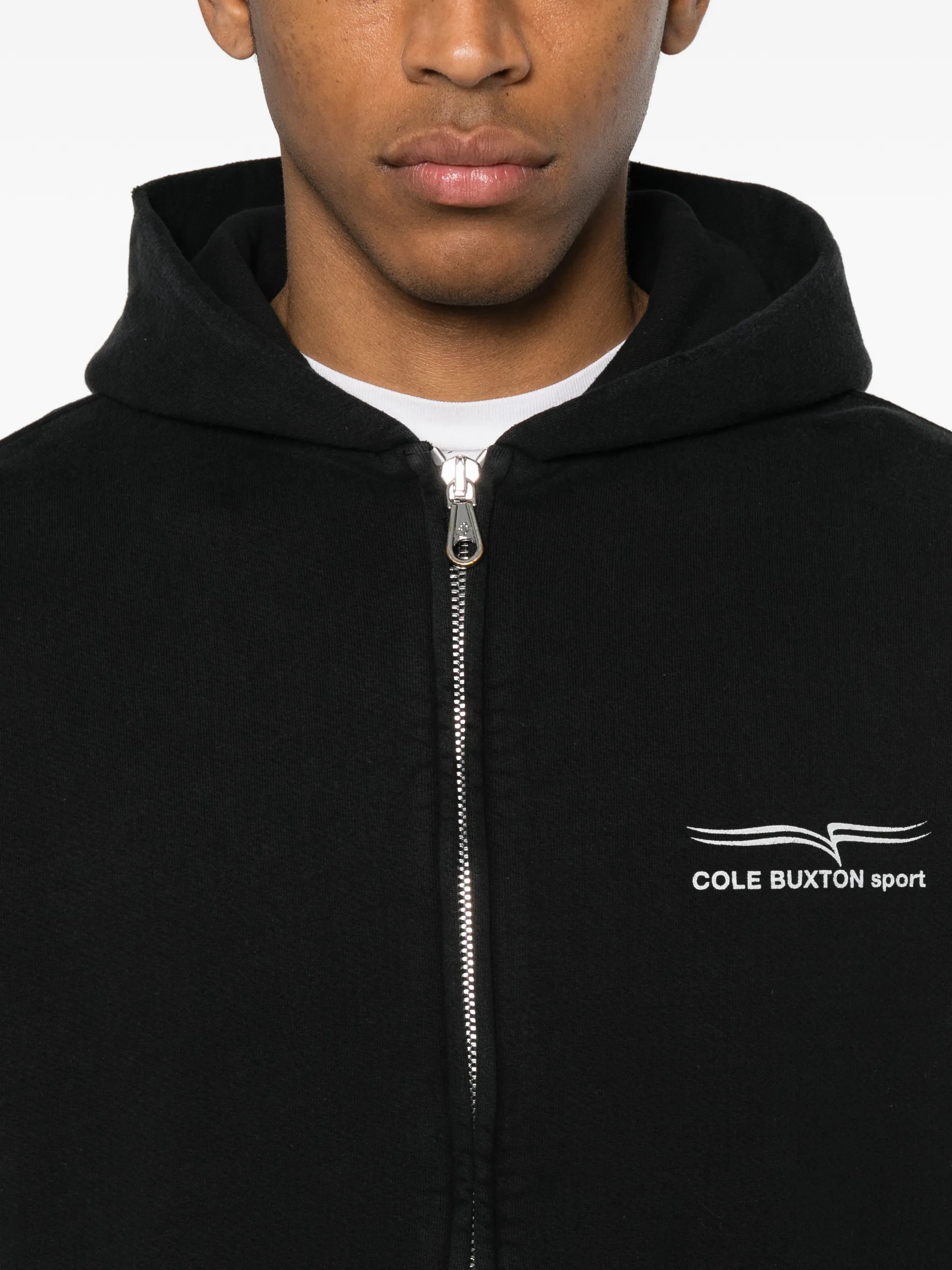 Cole Buxton Cole Buxton Logo-print Zip-up Hoodie, view 2