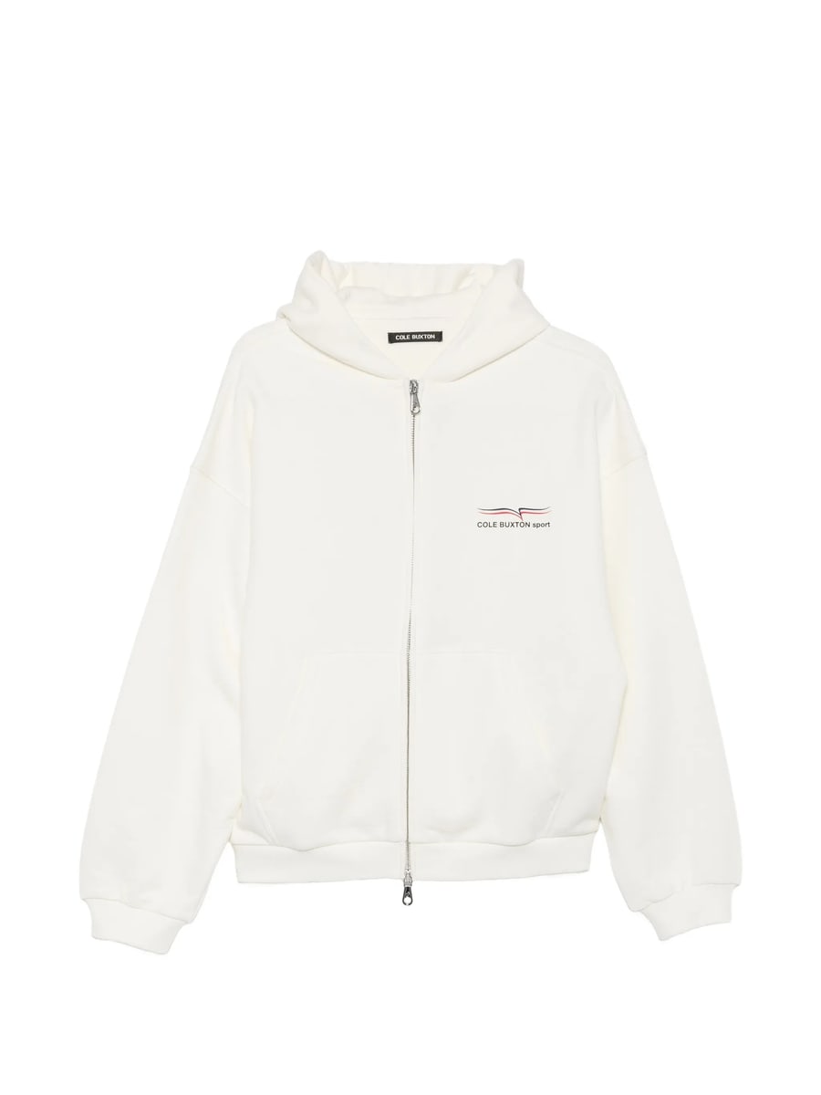 Cole Buxton Cole Buxton Logo-print Zip-up Hoodie