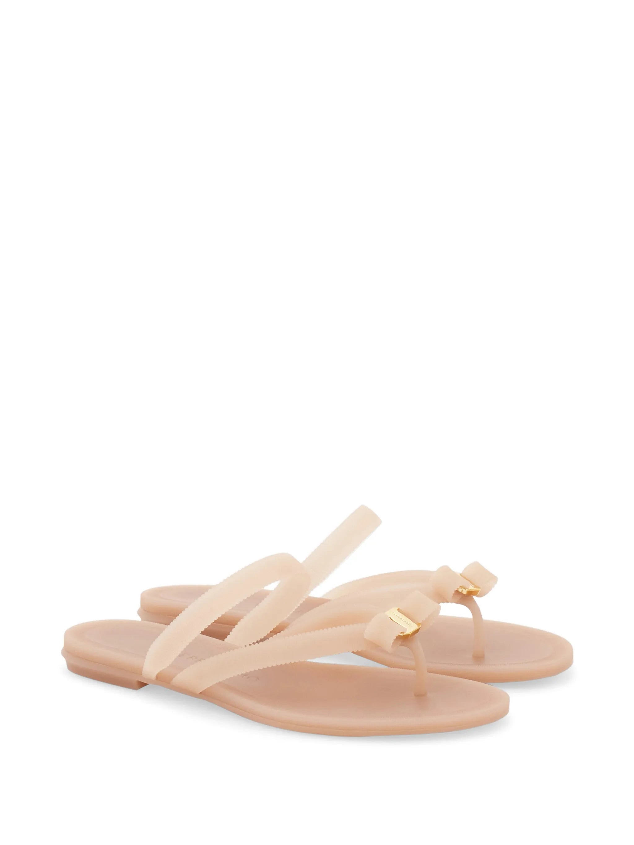 Ferragamo Ferragamo Vara Bow Jelly Thong Sandals, view 2