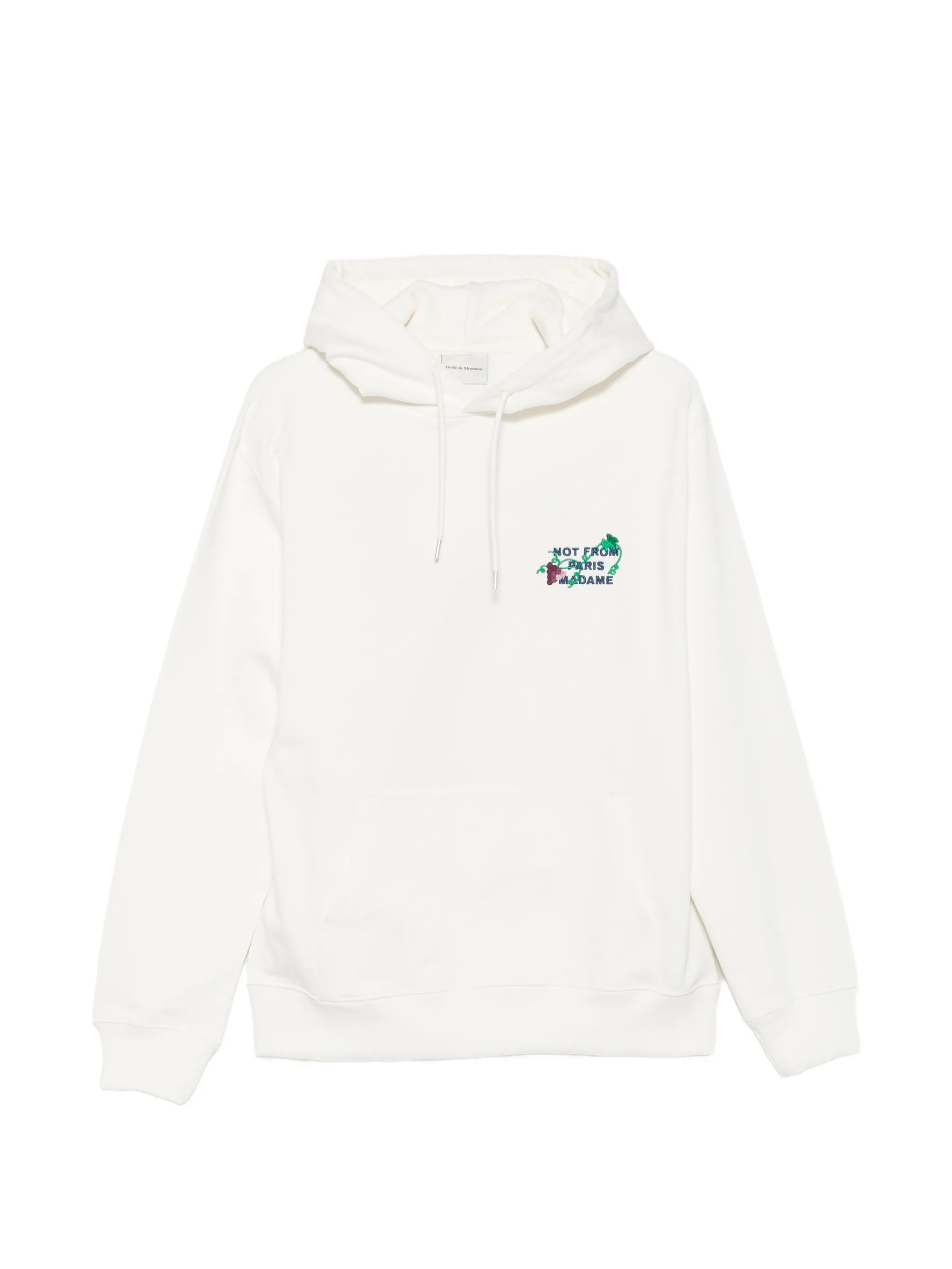 Drole De Monsieur Drole De Monsieur Vine-embroidered Hoodie