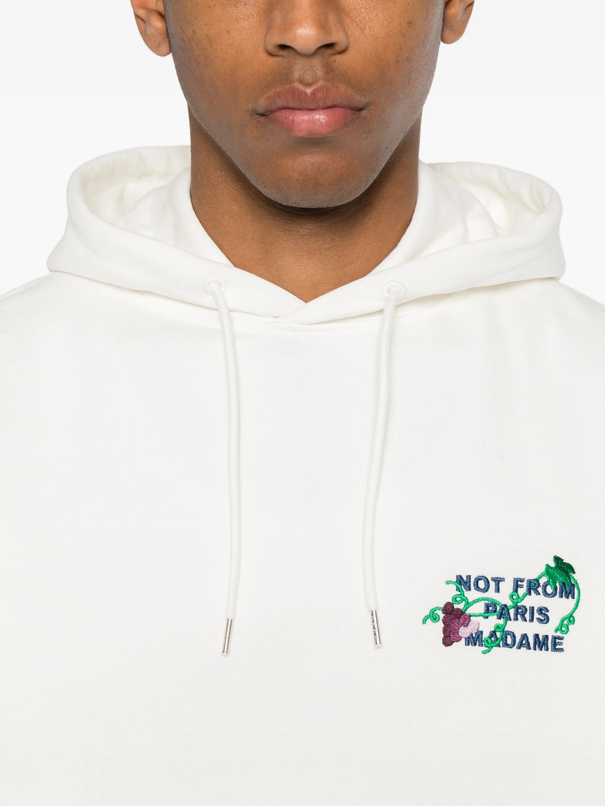 Drole De Monsieur Drole De Monsieur Vine-embroidered Hoodie, view 2