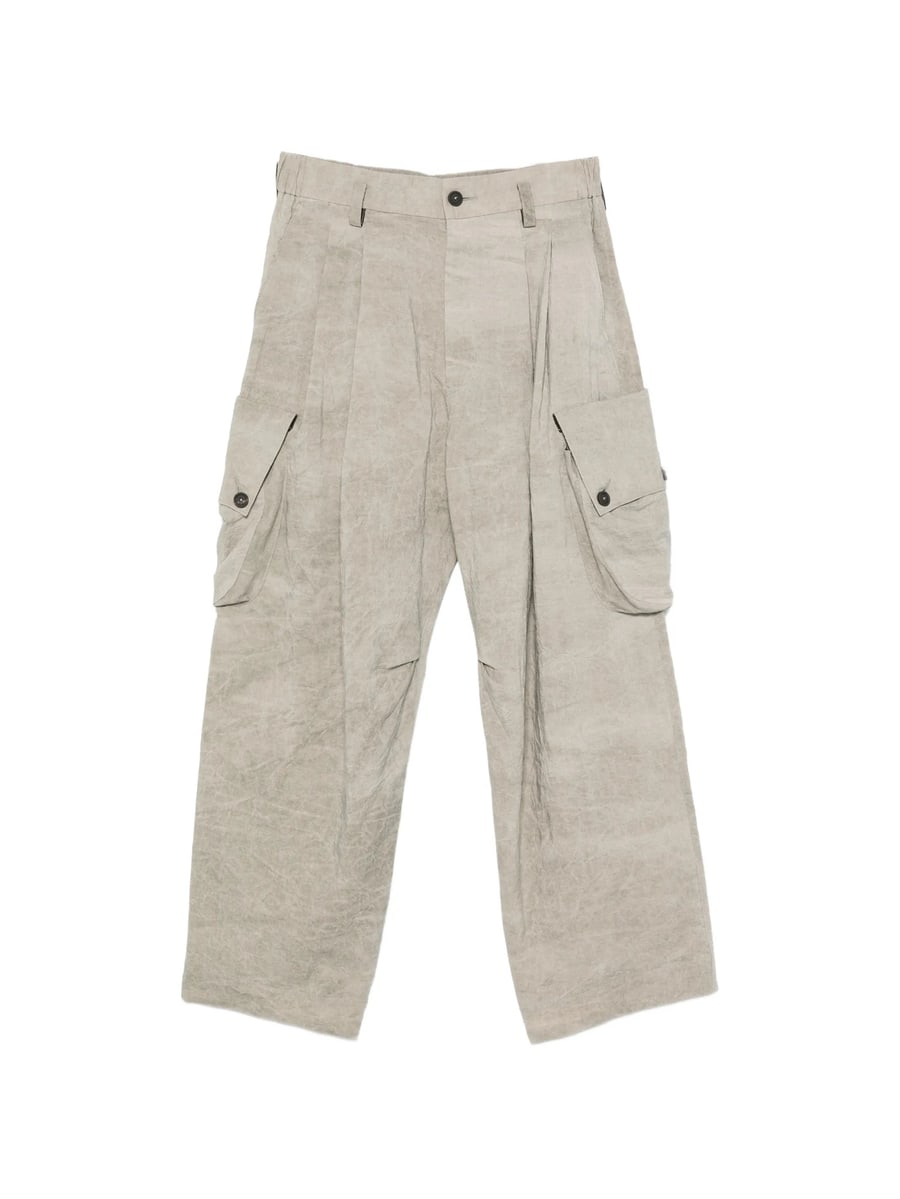 Ziggy Chen Ziggy Chen Cargo-pockets Drop-crotch Trousers