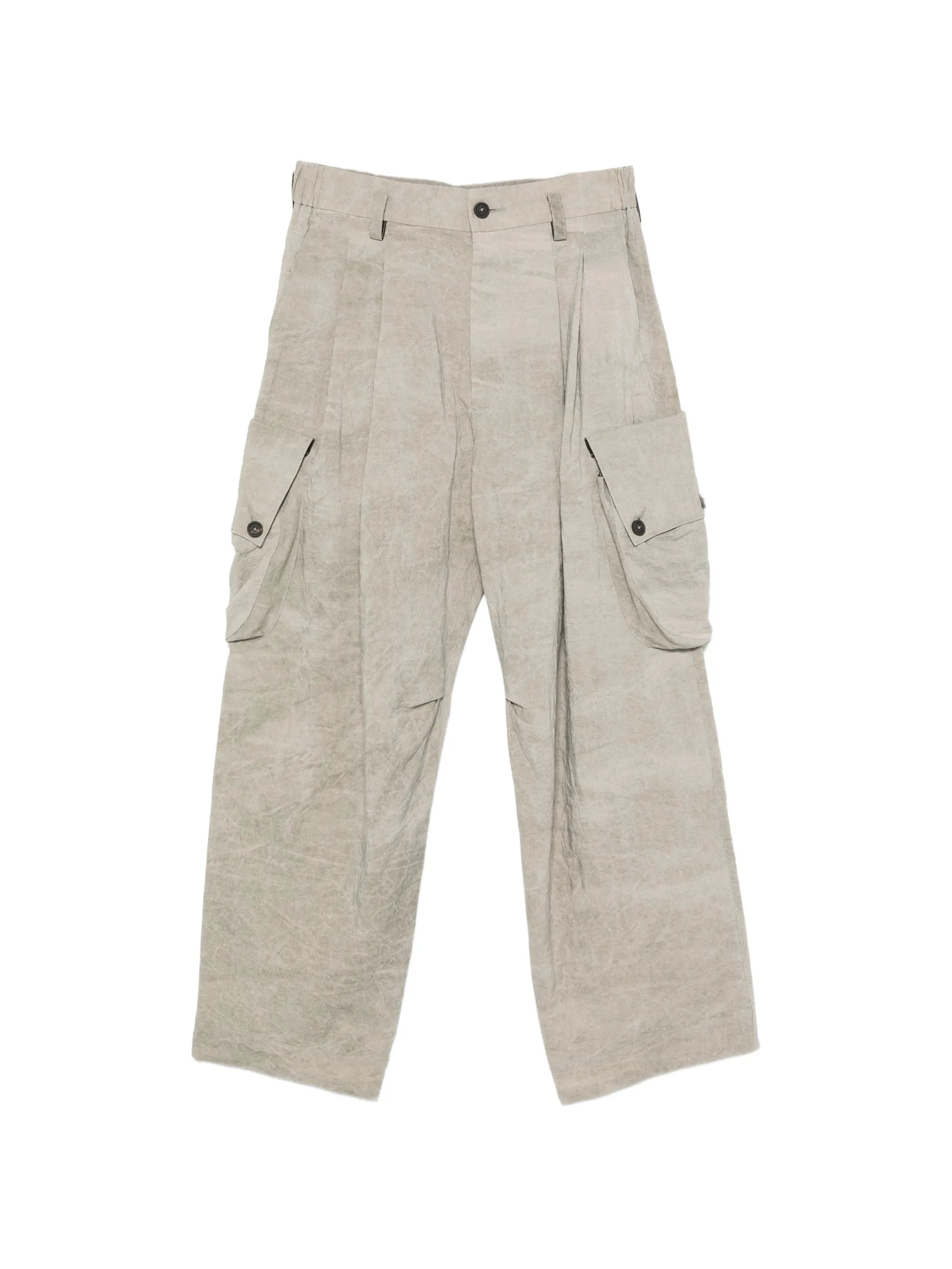 Ziggy Chen Ziggy Chen Cargo-pockets Drop-crotch Trousers