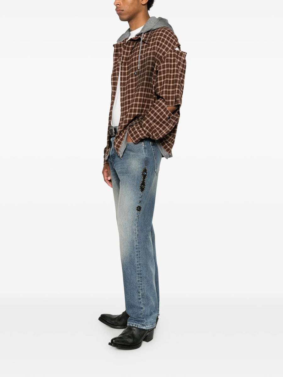 Htc Htc Stud-embellishment Jeans, view 2