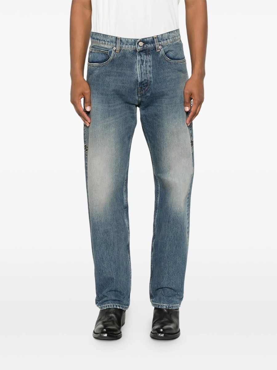 Htc Htc Stud-embellishment Jeans, view 5