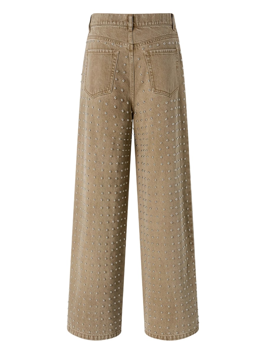 Pinko Pinko Brown Jeans With Studs, view 2