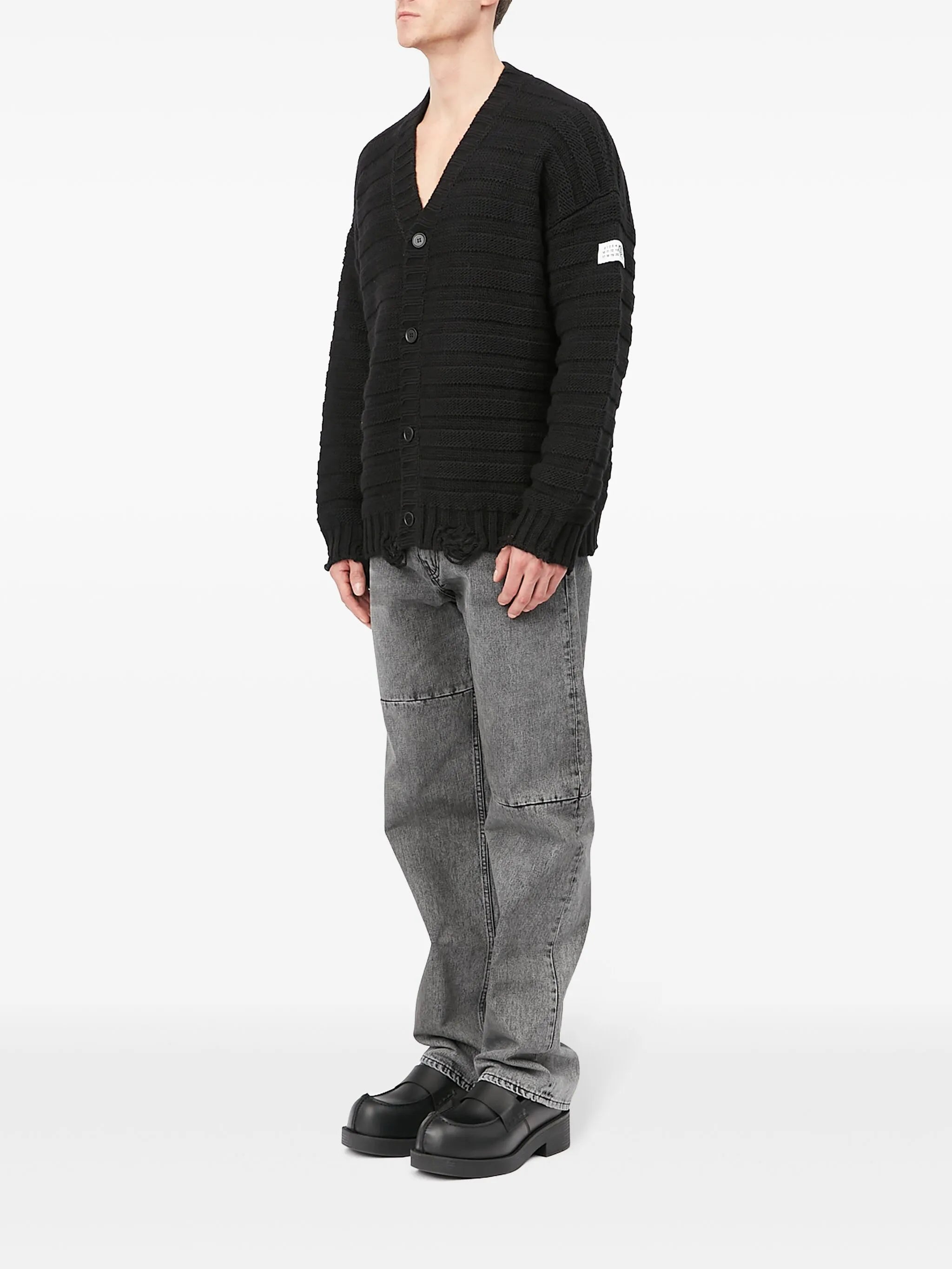 MM6 Maison Margiela Mm6 Maison Margiela V-neck Knited Cardigan, view 2