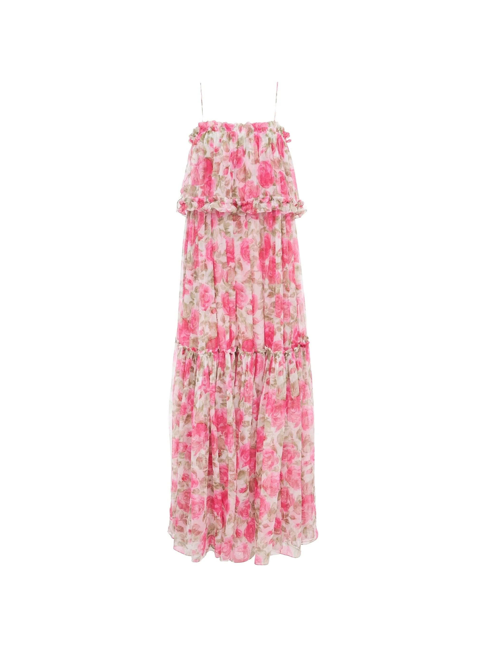 Chloé Chloé Floral-print Ruffled Maxi Dress