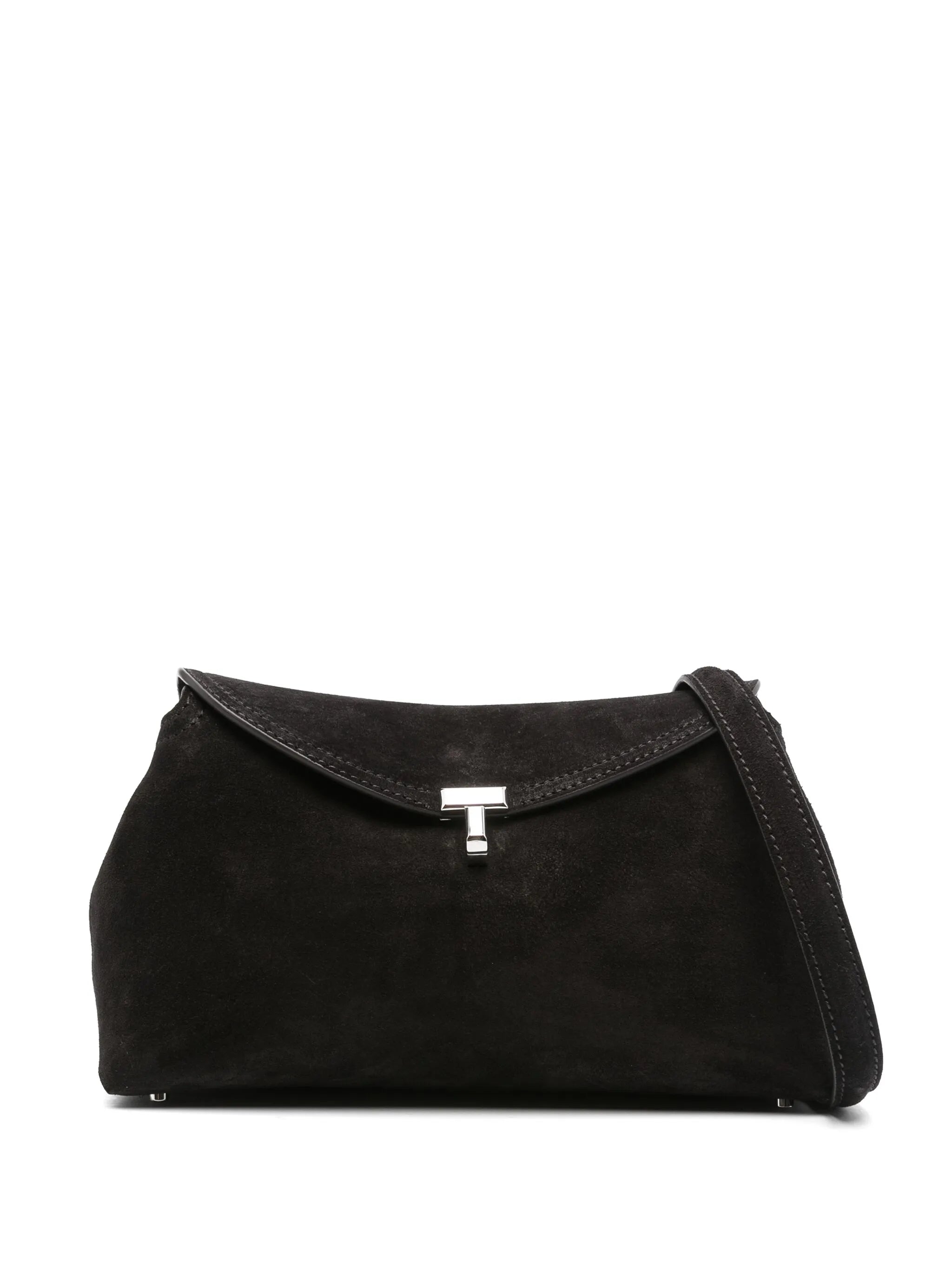 Toteme Toteme T-Lock Suede Clutch Bag
