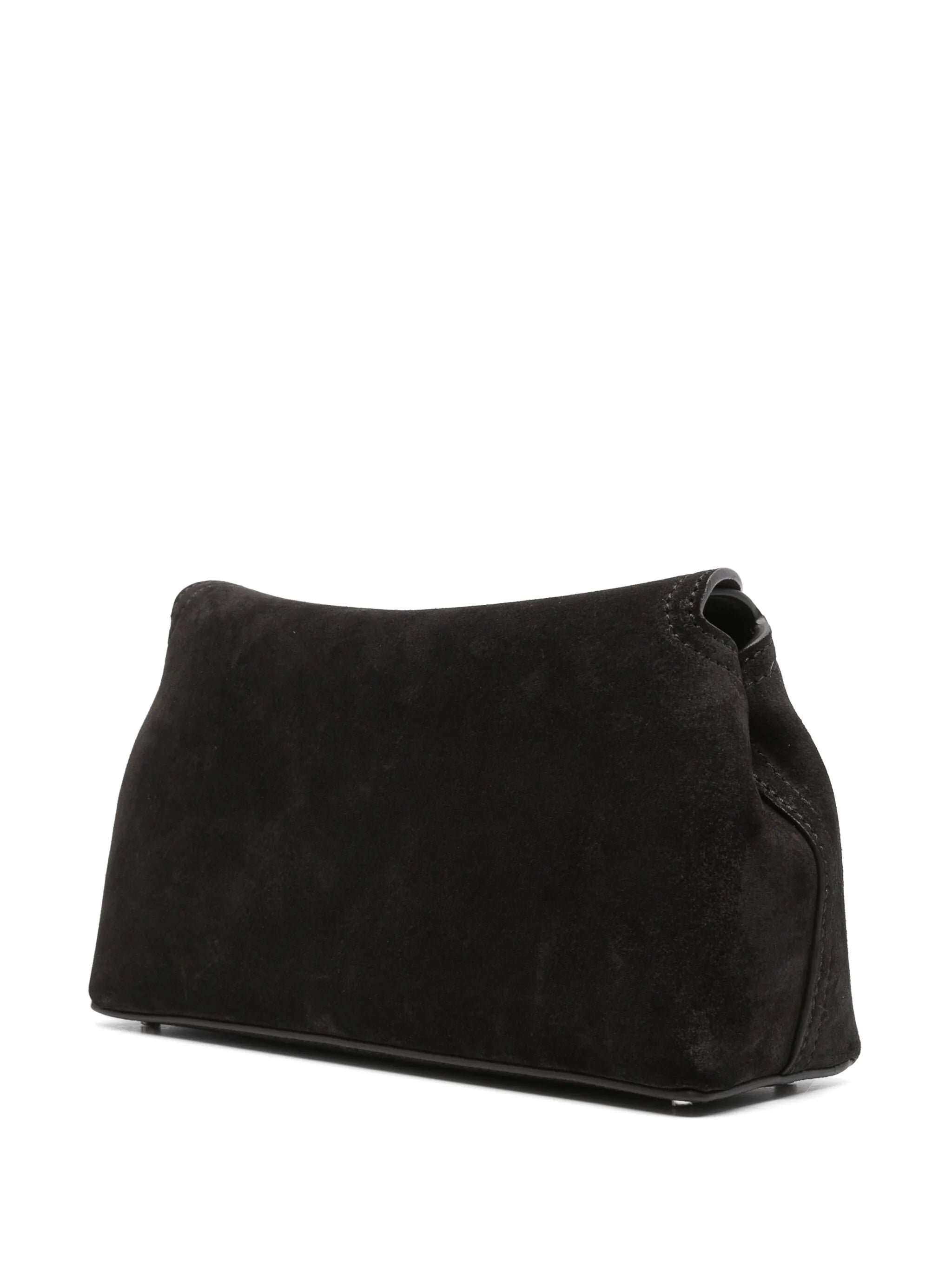 Toteme Toteme T-Lock Suede Clutch Bag, view 2