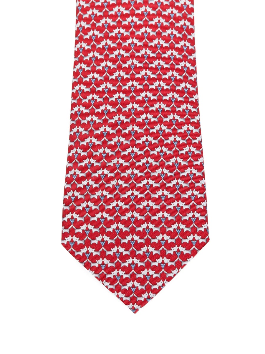 Ferragamo Ferragamo Fox-pattern Silk Tie, view 2