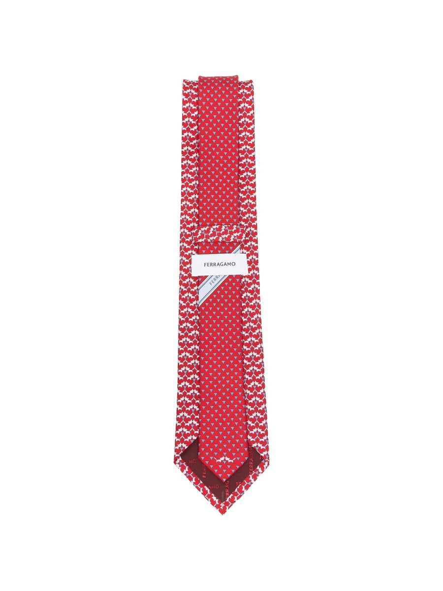 Ferragamo Ferragamo Fox-pattern Silk Tie, view 3