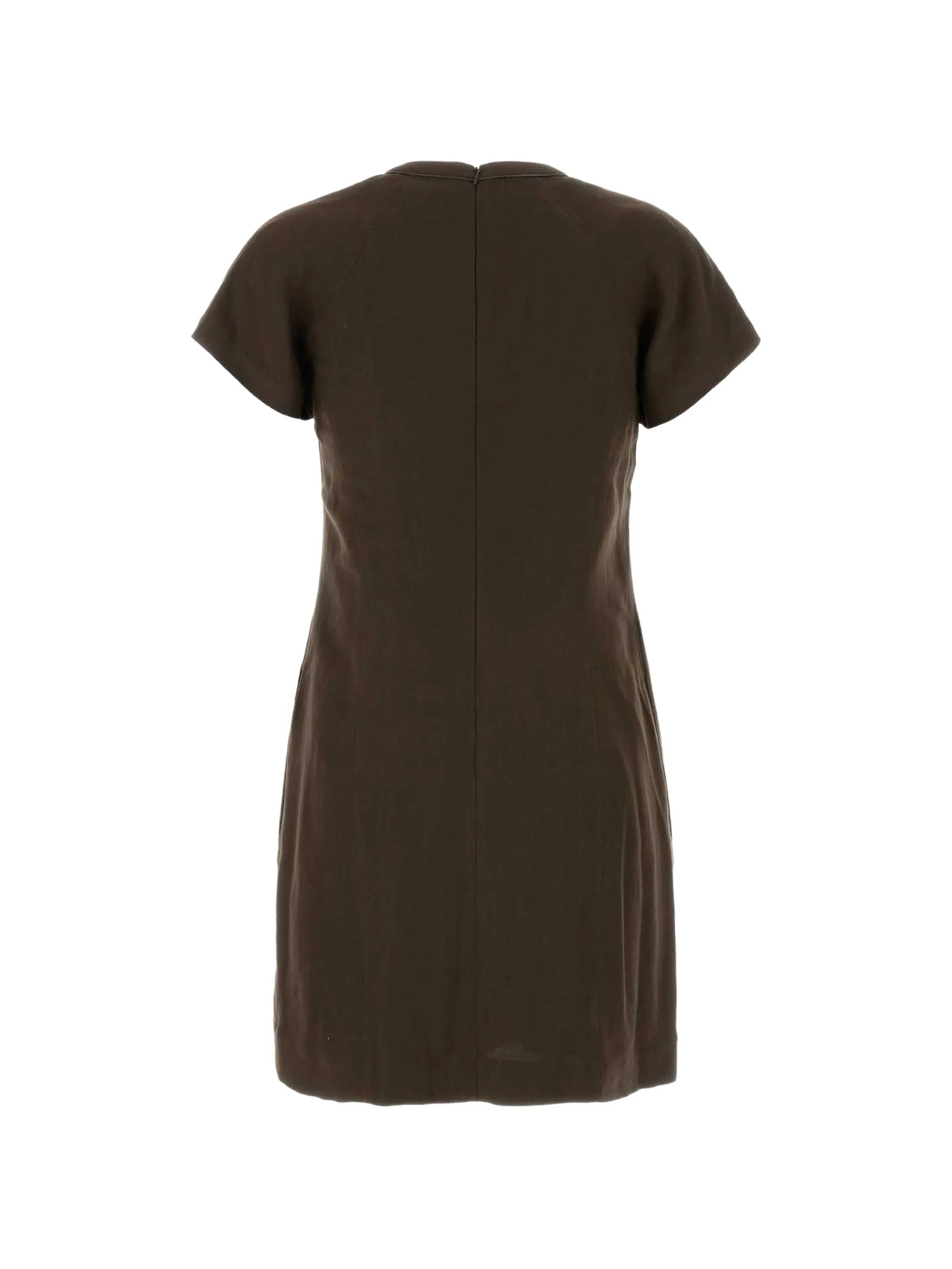 Brunello Cucinelli Brunello Cucinelli Raglan-sleeve Mini Dress, view 2