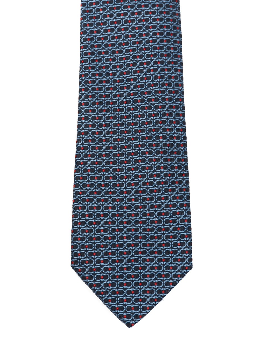 Ferragamo Ferragamo Gancini Jacquard Tie, view 2