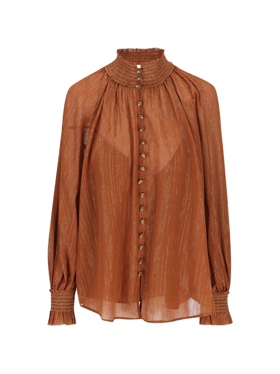 Zimmermann Zimmermann Aster Striped Buttoned Shirt