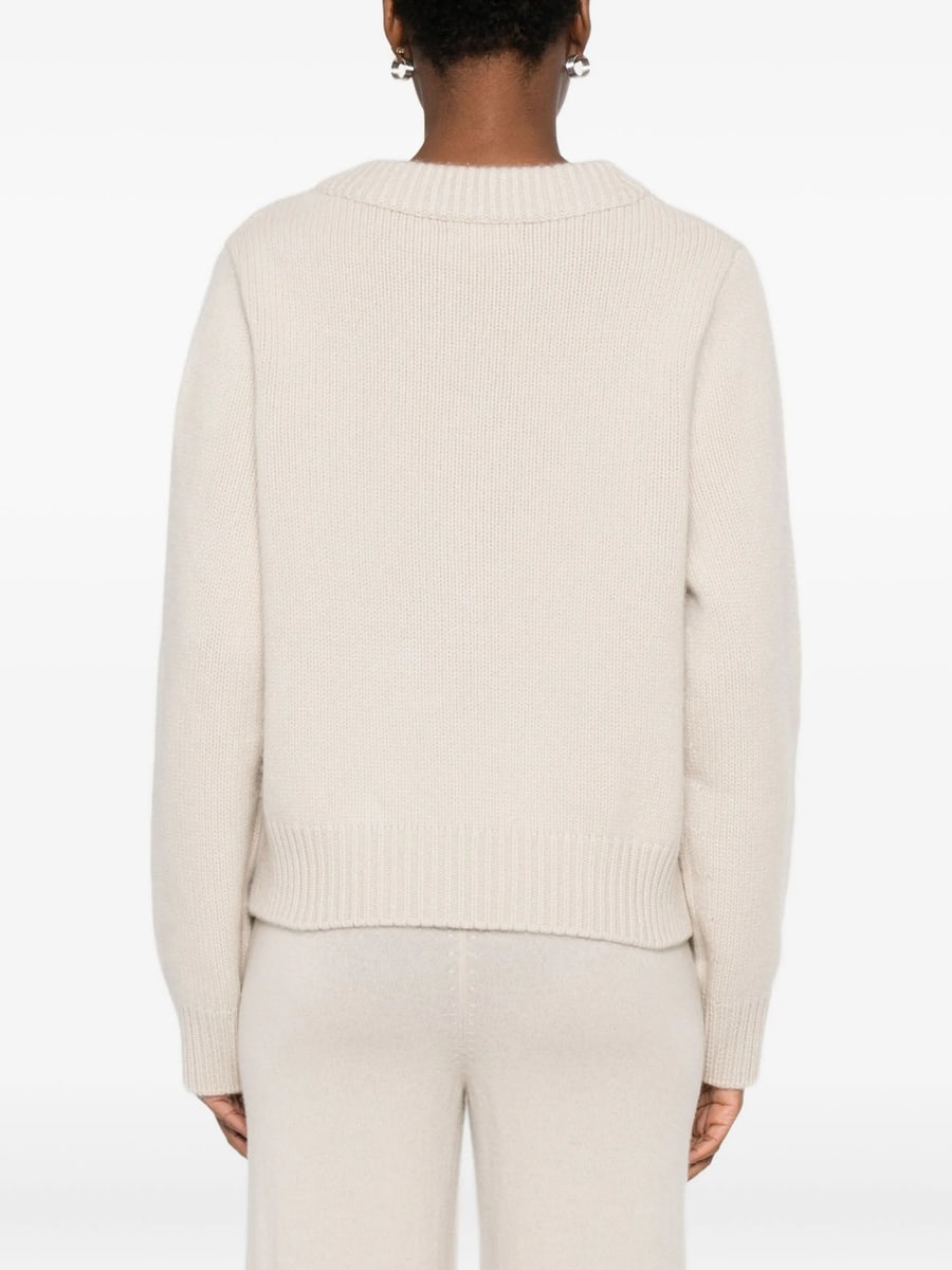Soft Goat Soft Goat Knit Chunky V Neck, view 3