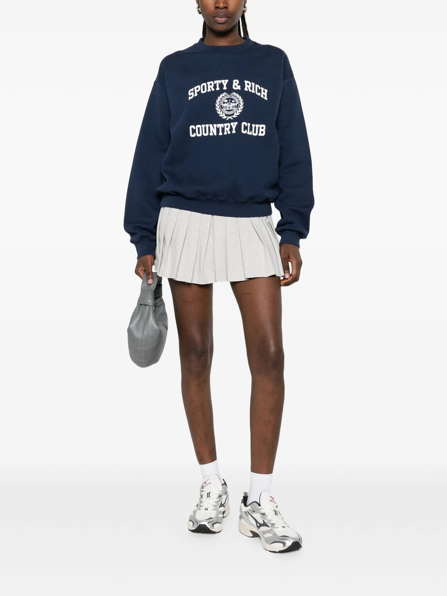 Sporty & Rich Sporty & Rich Country Club Logo-print Sweater, view 3