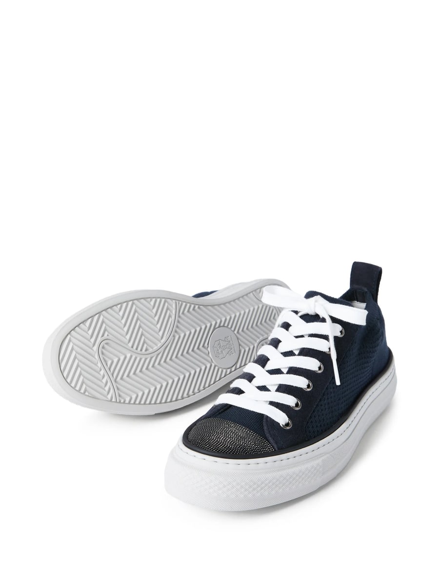 Brunello Cucinelli Brunello Cucinelli Knitted Sneakers, view 3
