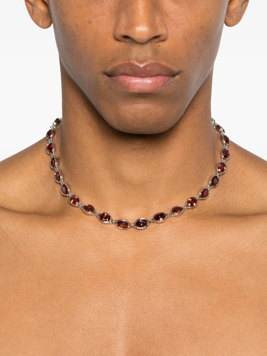 Darkai Darkai Oval-stone Necklace