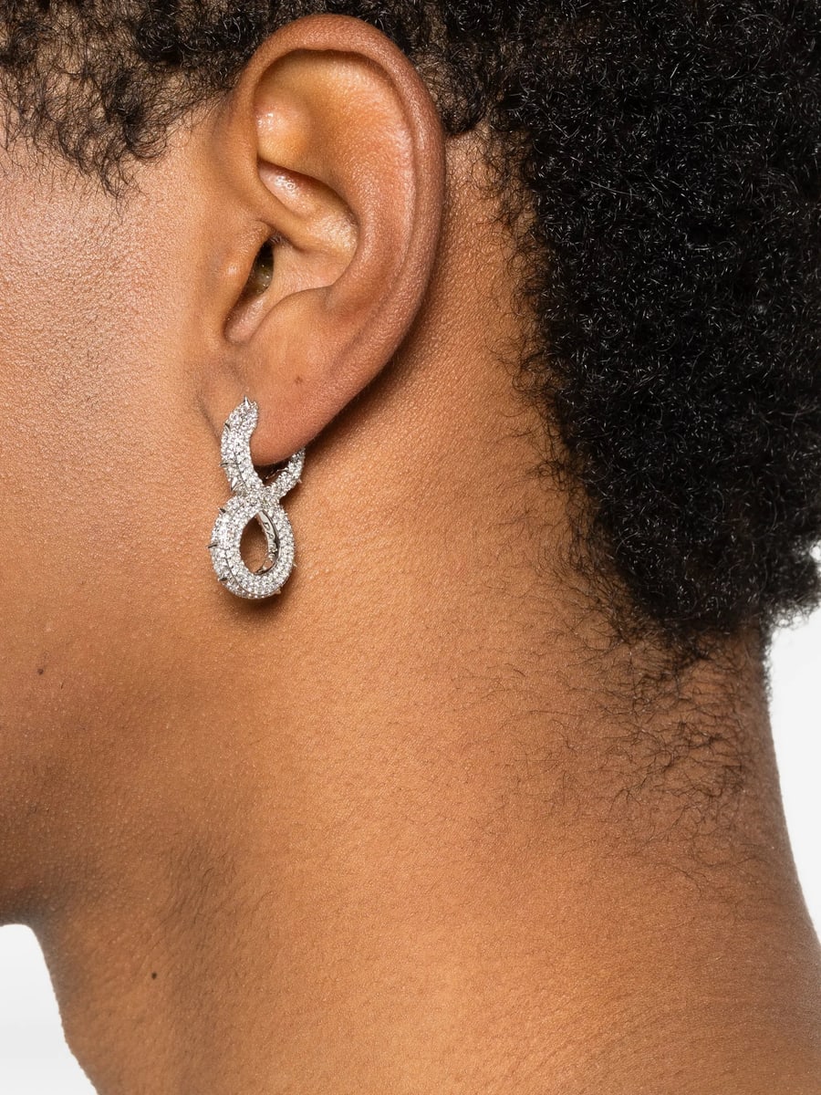Darkai Darkai Spiked Infinity Earrings, view 3