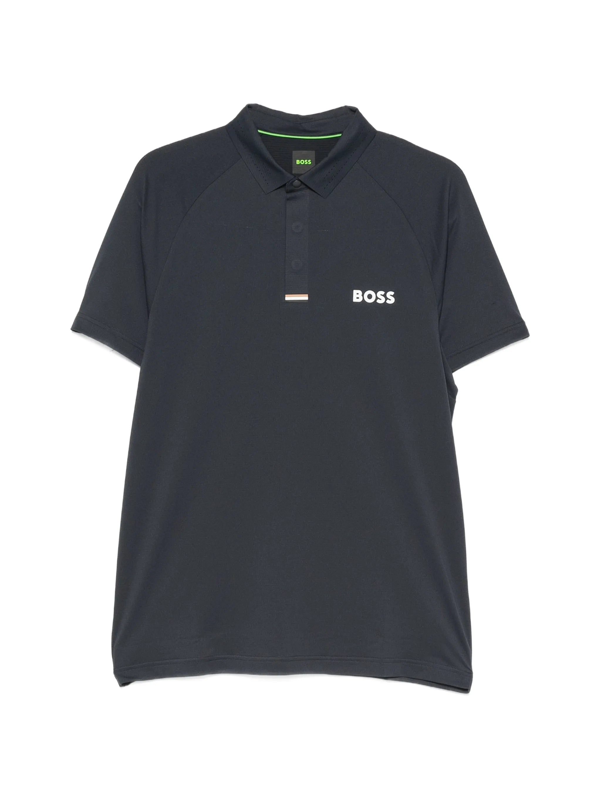 Boss Boss Logo-print Raglan-sleeve Polo Shirt