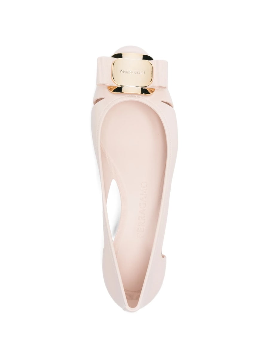 Ferragamo Ferragamo Vara Bow-detail Flat Pumps, view 3